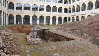 Exponen los restos arqueológicos del castillo de Valladolid