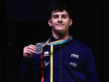 David Franco suma dos platas más en el Mundial de trampolín