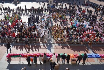 La Plaza Mayor acoge 'El Carnaval de los Coles'