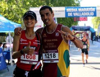 Rubén Sánchez y Gema Martín, ganadores de la Media Maratón