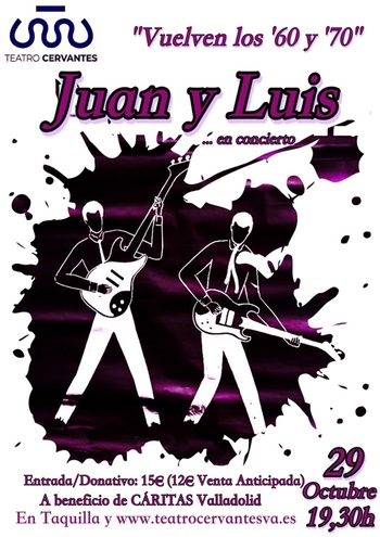 Juan y Luis tirarán de la nostalgia de los 60 en el Cervantes