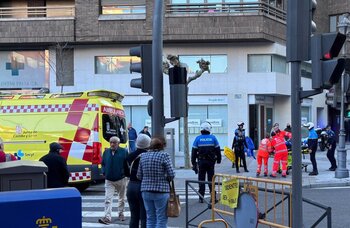 Trasladado al hospital tras ser atropellado en Valladolid