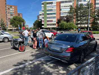 Herido un motorista en un accidente en la avenida de Salamanca