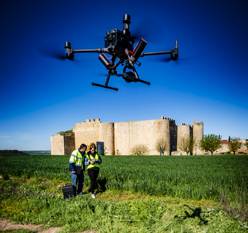 La Diputación digitaliza edificios y carreteras con un dron