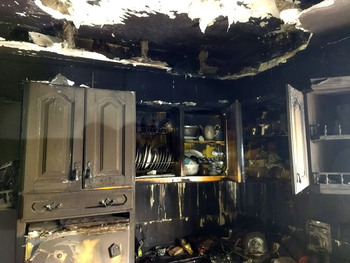 Una mujer herida en el incendio de una casa en Parandones