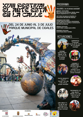 Cigales se llena de arte y cultura con el “Festival el arte está en la calle”